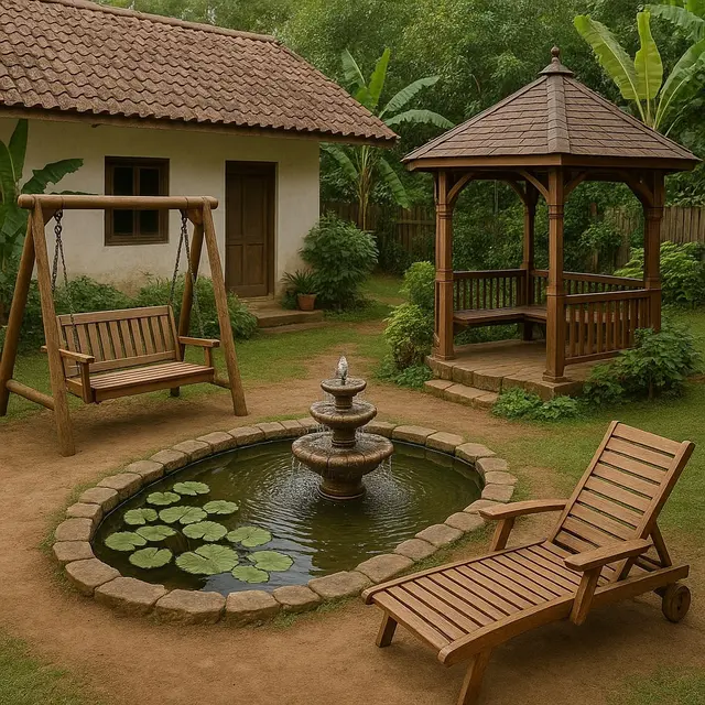 Ide Atur Lahan Belakang Rumah di Kampung