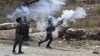 Ilustrasi serangan gas air mata pasukan Israel (AFP)