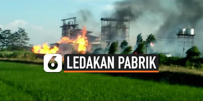 VIDEO: Pabrik Ethanol Meledak, Belasan Rumah Rusak