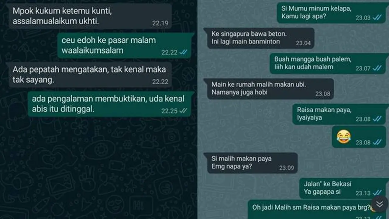 6 Chat Berbalas Pantun Kocak Ini Ujungnya Bikin Jengkel
