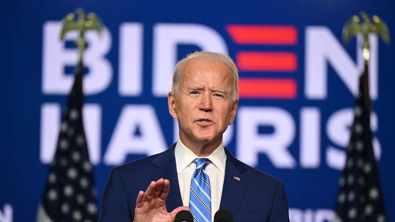 Kandidat Presiden dari Partai Demokrat Joe Biden berbicara di Chase Center di Wilmington, Delaware.