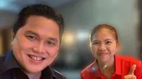 Erick Thohir Unggah Swafoto dengan Pemenang Olimpiade Tokyo 2020: Saya dan Pahlawan Olahraga Indonesia