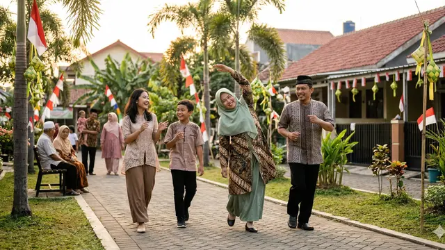 Tips makan kue lebaran (Foto: Gemini AI)
