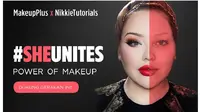 Kampanye Makeup Plus dan Peacemakers Network untuk mendukung wanita di seluruh dunia (Foto: Dok. Makeup Plus) 