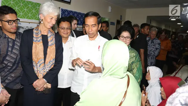 Jokowi Ajak Bos IMF Lihat Fasilitas KIS