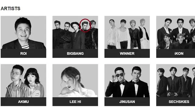 Foto Seungri dalam situs resmi YG. (Sumber: Screenshot http://www.ygfamily.com pada Jumat (14/6/2019)