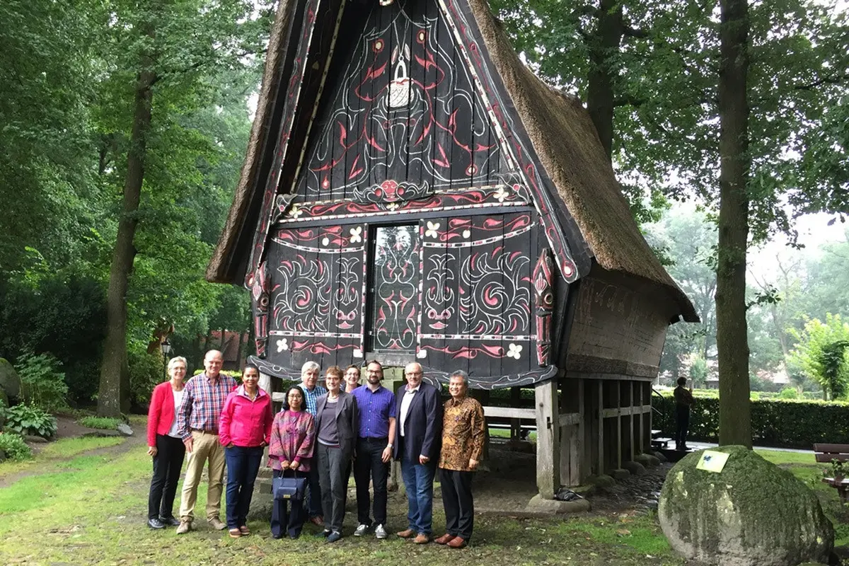 Rumah adat Batak di Werpeloh, Niedersachsen, Jerman Utara. (KJRI Hamburg) 