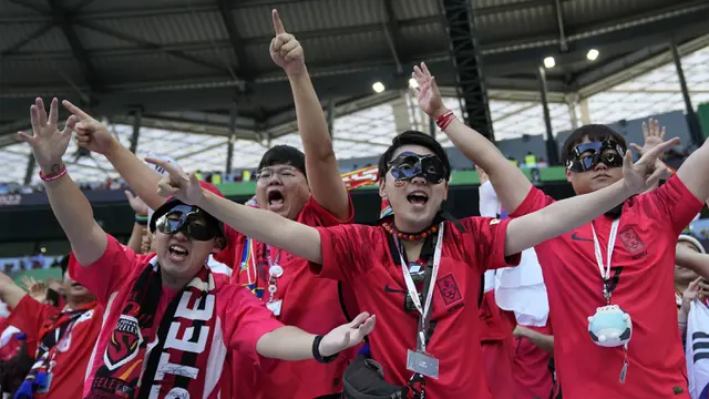 Suporter Timnas Korea Selatan di Piala Dunia 2022