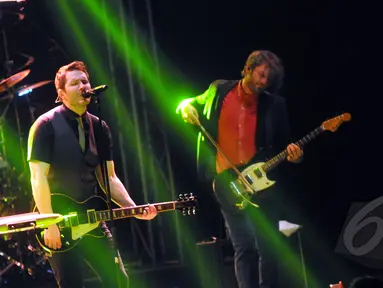 Owl City sukses menggelar konser bertajuk 'Owl City Indonesian Tour 2015', di Rolling Stone Cafe, Jakarta, Senin (11/5/2015). (Liputan6.com/Panji Diksana) 