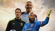 Ilustrasi - Tim Howard, Asmir Begovic, Paul Robinson (Bola.com/Adreanus Titus)
