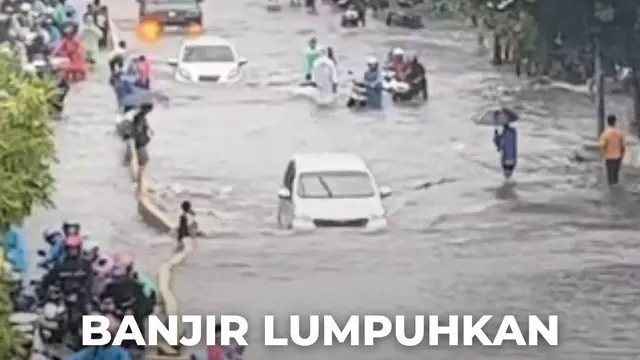 Banjir Lumpuhkan Lalu Lintas Pademangan - Gunung Sahari