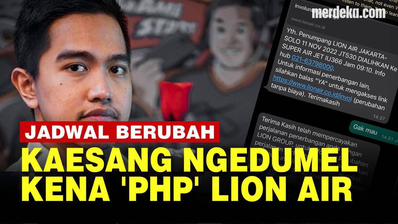 VIDEO: Kaesang Dibikin Jengkel Kena PHP Jadwal Pesawat, Lion Air Buka Suara