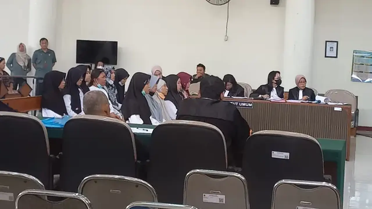 Sidang perdana kasus daycare little aresha Yogyakarta. (Istimewa).
