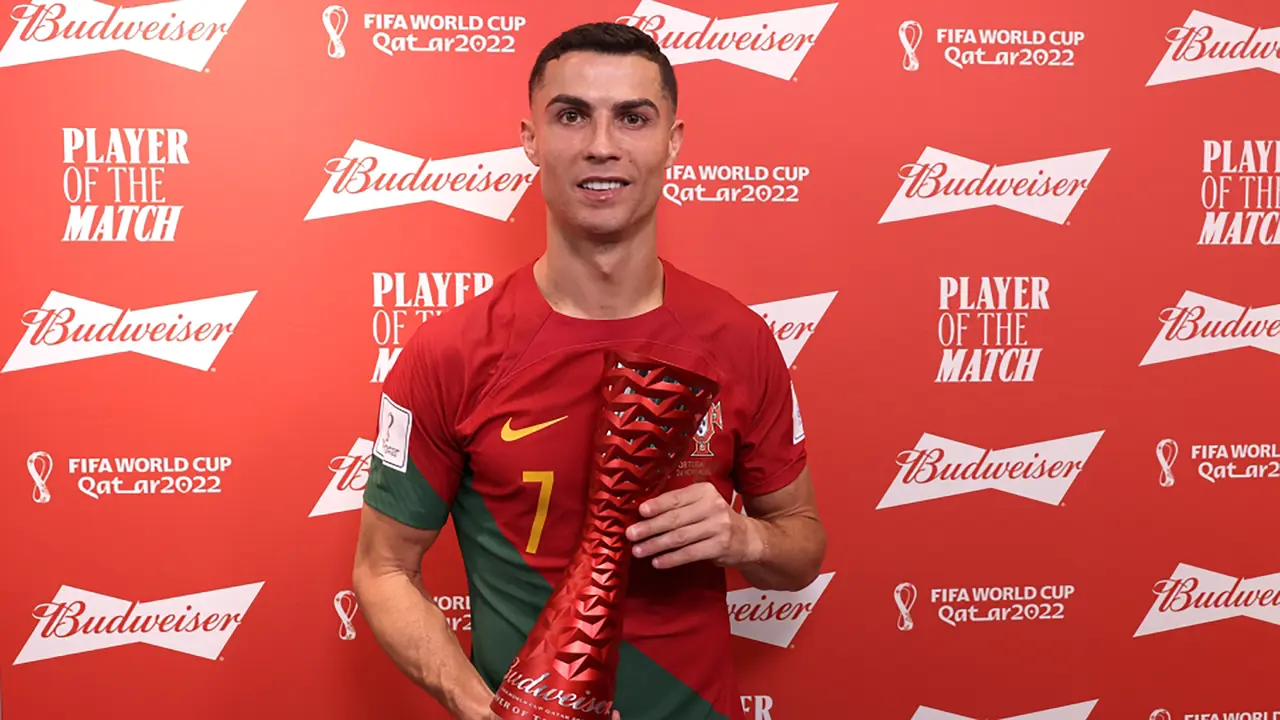 Foto: Cetak Satu Gol ke Gawang Ghana di Piala Dunia 2022, Cristiano Ronaldo Torehkan 5 Rekor Sekaligus, Berikut Daftarnya!