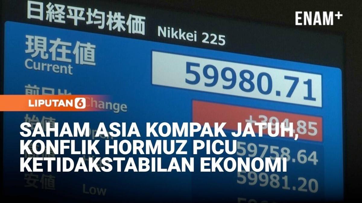 Dampak Hormuz Bursa Asia Anjlok Parah, Investor Mulai Waspada