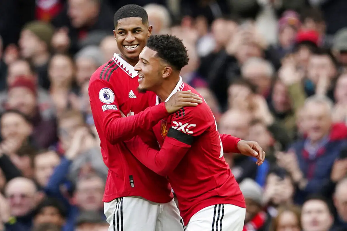 Foto: Marcus Rashford Tak Terbendung, Borong 2 Gol Bawa MU Lumat Leicester City di Liga Inggris