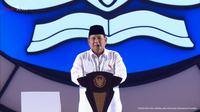 Presiden RI Prabowo Subianto menghadiri peringatan Hari Guru Nasional 2024 di Velodrome Rawamangun, Jakarta Timur. (Foto: Youtube Sekretariat Presiden)