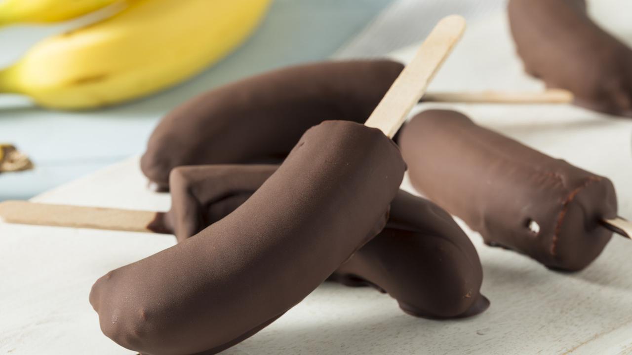 Pisang lumur cokelat