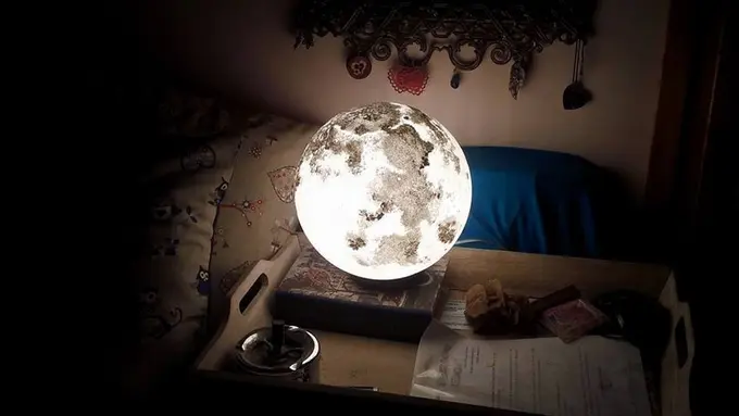 [Bintang] Lampu Tidur Bentuk Bulan yang Bikin Tidurmu Kayak di Luar Angkasa