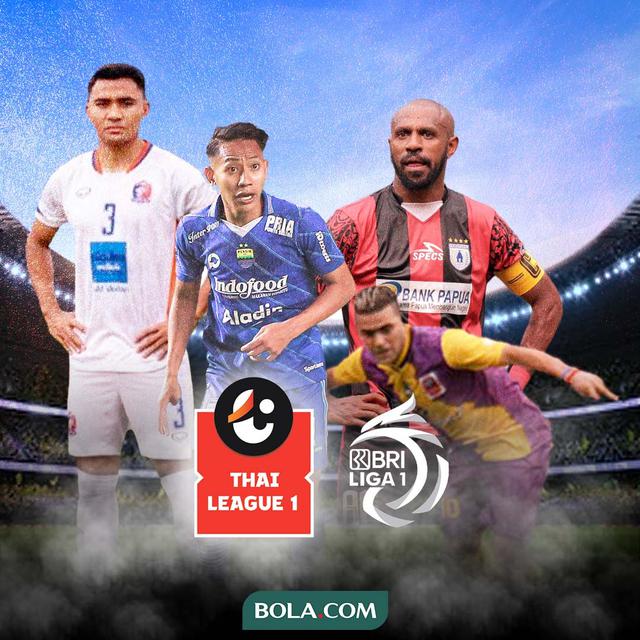 Ilustrasi - Thai League Vs BRI Liga 1