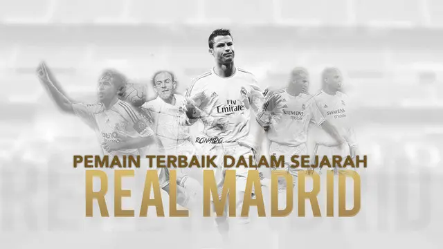 Video 5 pemain terbaik yang pernah di miliki Real Madrid versi Talk Sport, yaitu Cristiano Ronaldo, Ronaldo de Lima, Alfredo di Stefano, Raul Gonzalez, dan Zinedine Zidane.