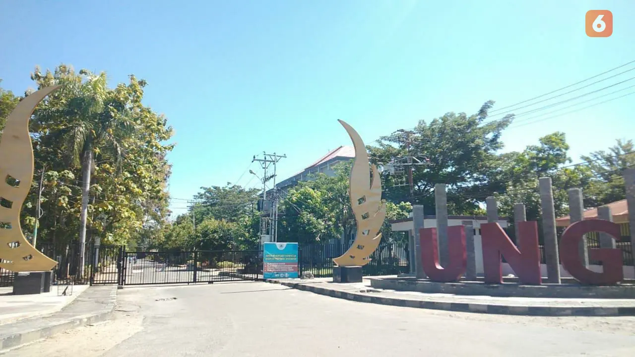 Tampak Kampus Universitas Negeri Gorontalo yang ditutup total (Arfandi Ibrahim/Liputan6.com)