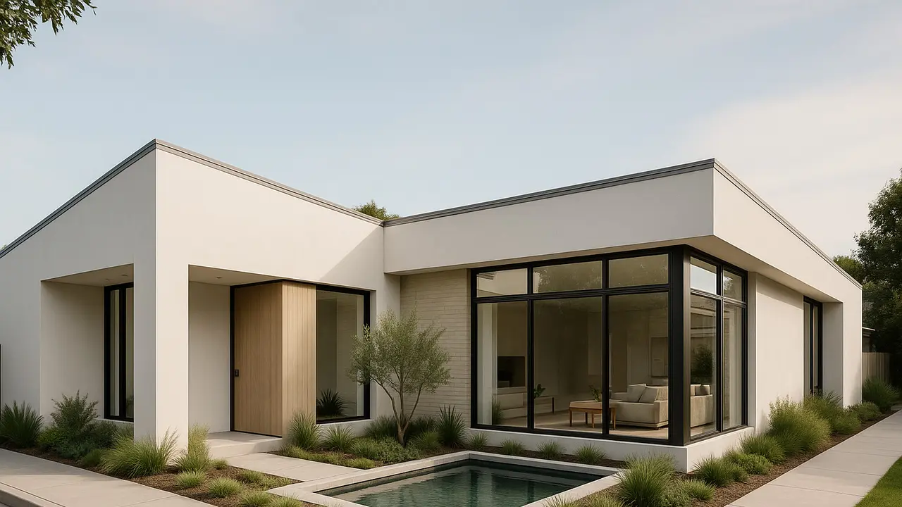 Desain Rumah 1 Lantai Minimalis Modern Elegan