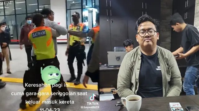Viral Video Pria Mengamuk di Stasiun Manggarai. Pihak Kepolisian Sebut Akan Lakukan Penangkapan dan Pemeriksaan Terhadap Yudo Andreawan (Sumber: Twitter/mazzini_gsp)