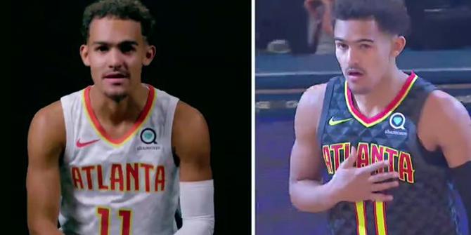 VIDEO: Pemain Atlanta Hawks, Trae Young Menceritakan Poin Pertamanya di NBA