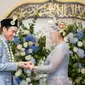 Menteri Pariwisata dan Ekonomi Kreatif RI Sandiaga Uno menyampaikan pernyataan sikap setelah menikahkan putrinya, Anneesha Atheera Uno dengan Panji Bagas Dwiprakoso di Masjid Al Hikmah New York, AS, Sabtu (23/9/2023). (Foto: Dok. Instagram @sandiuno)