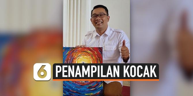 VIDEO: Penampilan Kocak Ridwan Kamil Pakai Kumis dan Jenggot Editan