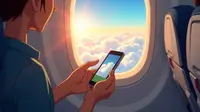 Apakah Bisa Main HP di Pesawat? Ini Aturan dan Faktanya