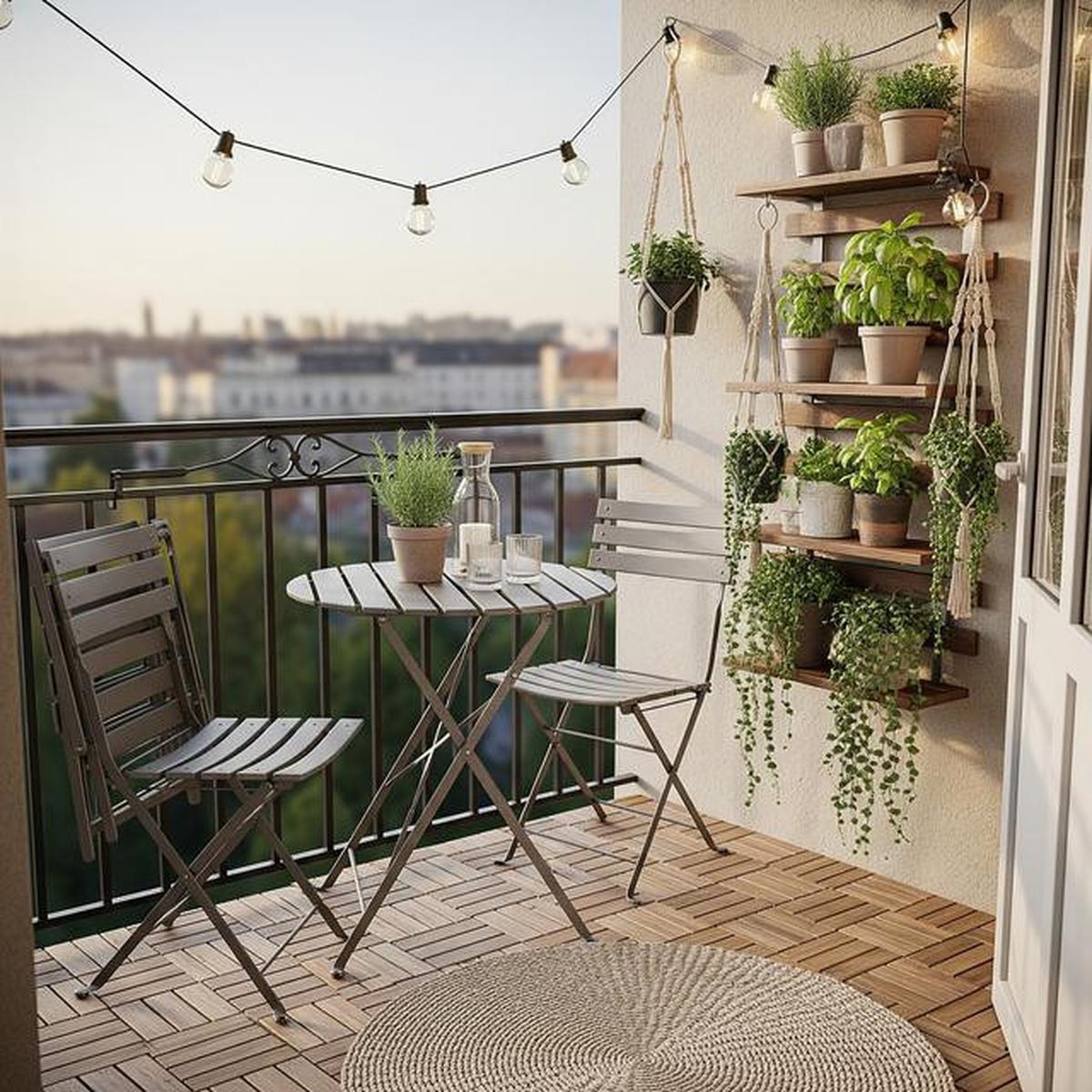 7 Desain Balkon Mini Ala Kafe Kecil, Cozy untuk Nongkrong di Rumah
