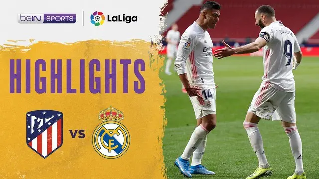 VIDEO: Highlights Atletico Madrid Imbang Kontra Real Madrid di Liga Spanyol, Luis Suarez dan Karim Benzema Cetak Gol
