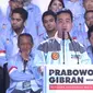 Calon wakil presiden nomor urut 2, Gibran Rakabuming Raka dalam acara bertajuk Suara Muda untuk Prabowo-Gibran di Jakarta Convention Center (JCC), Sabtu (27/1/2024) (Istimewa)
