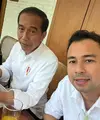 Presenter Raffi Ahmad makan siang bersama Presiden Joko Widodo. Tidak hanya berdua, tapi juga ada beberapa selebriti yang duduk satu meja dengan Jokowi. Diantaranya, ada Gading Marten, Nirina Zubir, Yuni Shara, Armand Maulana, Asri Welas dan Ayushita. [Instagram/raffinagita1717]