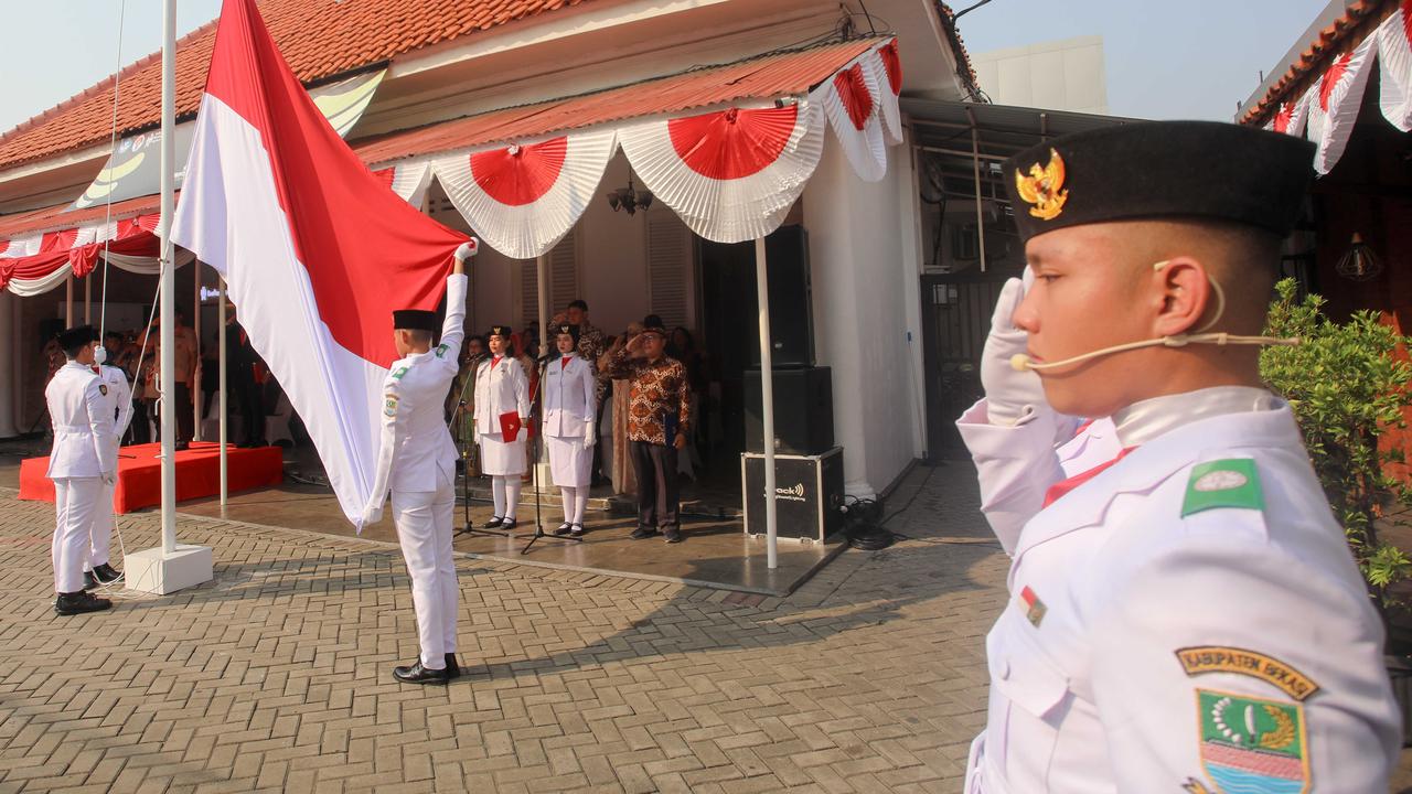 Upacara Sumpah Pemuda di Museum Sumpah Pemuda