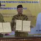 Provinsi Sumbar dan Bengkulu teken kerjasama terkait pelayanan jemaah haji. (Liputan6.com/ ist)