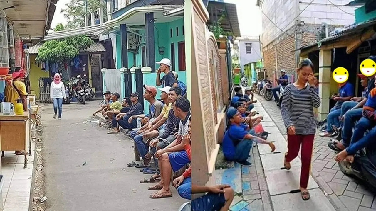 6 Momen Segan Lewat di Depan Tongkrongan, Netizen: Berasa Catwalk