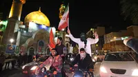 Sebelumnya, Iran pada Sabtu (13/4/2024) malam telah meluncurkan serangan balasan ke arah Israel. (ATTA KENARE/AFP)