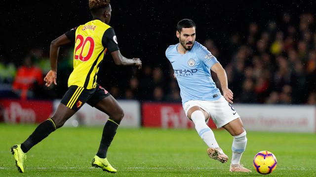Gol Sane dan Mahrez Antar Manchester City Bungkam Watford