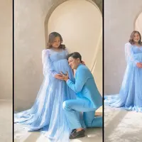 Kebahagiaan menyelimuti Masayu Clara dan Qausar Harta. Pasangan ini tengah menanti kelahiran anak pertamanya. Masayu hamil di trimester ketiga. Artinya, tidak lama lagi sang bayi akan lahir. Belum lama ini, keduanya menjalani maternity shoot jelang kelahirannya. [Instagram/masayuclara]