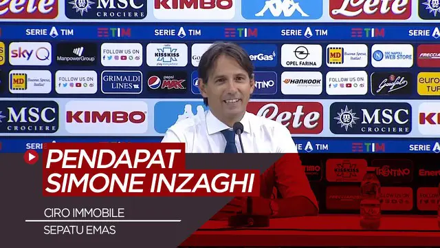 Berita Video Pendapat Simone Inzaghi Soal Raihan Sepatu Emas Ciro Immobile