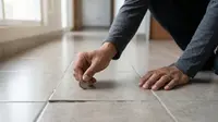 Trik Mengetuk Lantai dengan Koin untuk Menemukan Keramik yang Mulai Kopong, Mudah dan Praktis