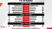 Jadwal Siaran Langsung Piala FA 2024/2025 Round 5 Pekan Ini di Vidio