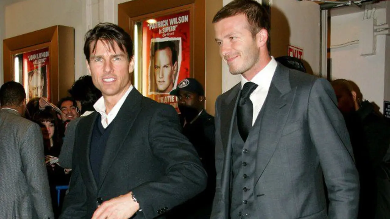 Tom Cruise dan David Beckham (Entertainment.ie)