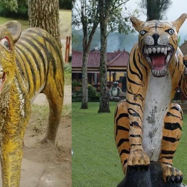 7 Potret Patung Harimau Gagal Tapi Kocak Cuma Ada Di Indonesia Citizen6 Liputan6 Com