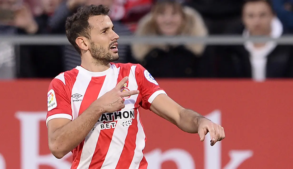 2. Cristhian Stuani (Girona) - 11 Gol (2 Penalti). (AFP/Josep Lago)