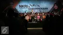 Cagub DKI Jakarta, Agus Harimurti Yudhoyono sempat menyinggung masalah NKRI dan Kebhinekaan saat menyampaikan pidato politiknya di Hotel Dharmawangsa, Jakarta Selatan, Sabtu (11/12). (Liputan6.com/Johan Tallo)