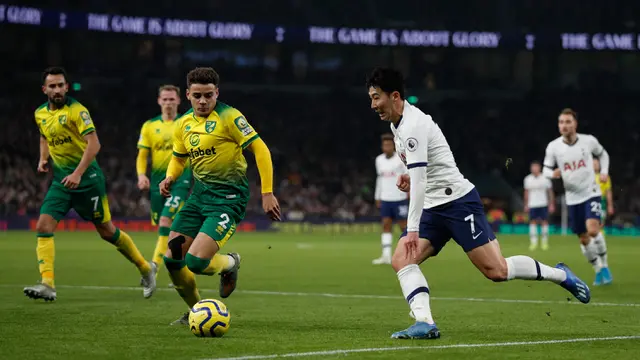 Tottenham Hotspur Susah Payah Taklukkan Norwich City